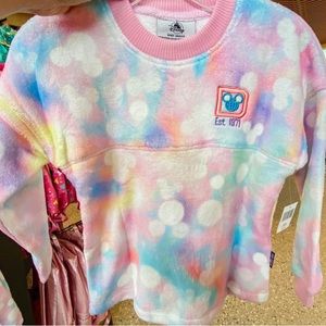 Disney Spirit Jersey Fleece Pastel Tie-Dye Kids XL 14
